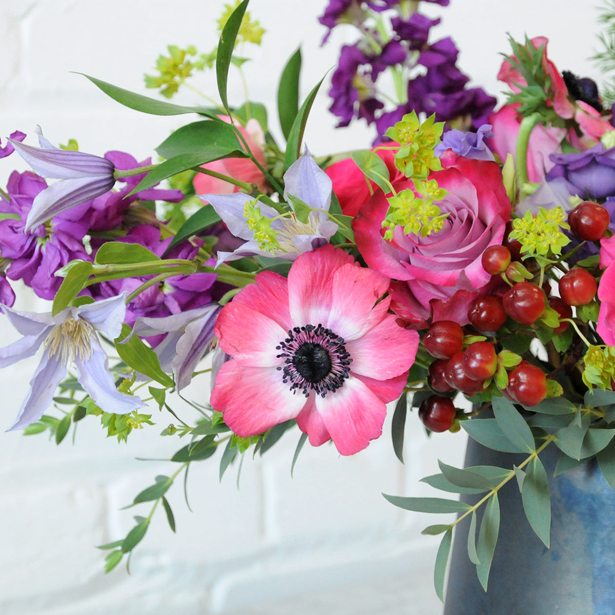 Detailed view of aldrich floral arrangement