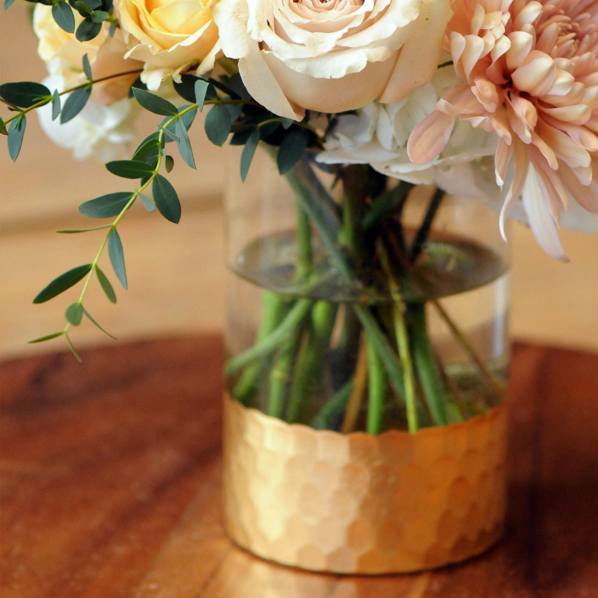 Detailed View of Gold and glass Veza vase