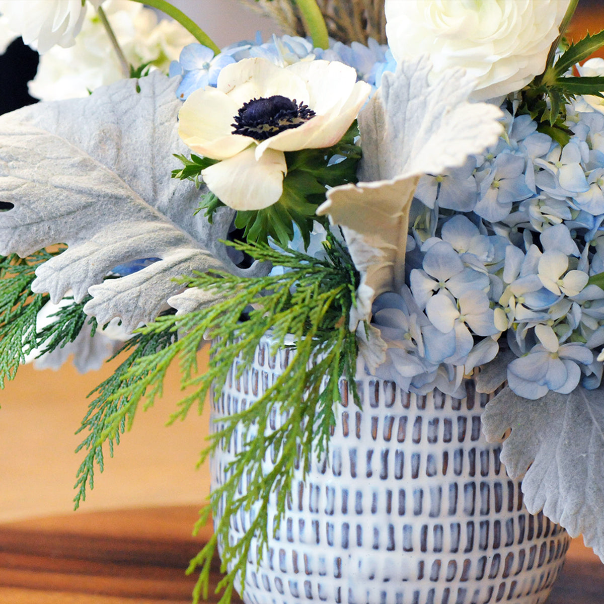 Close up image showing the detailing on the Jupiter vase