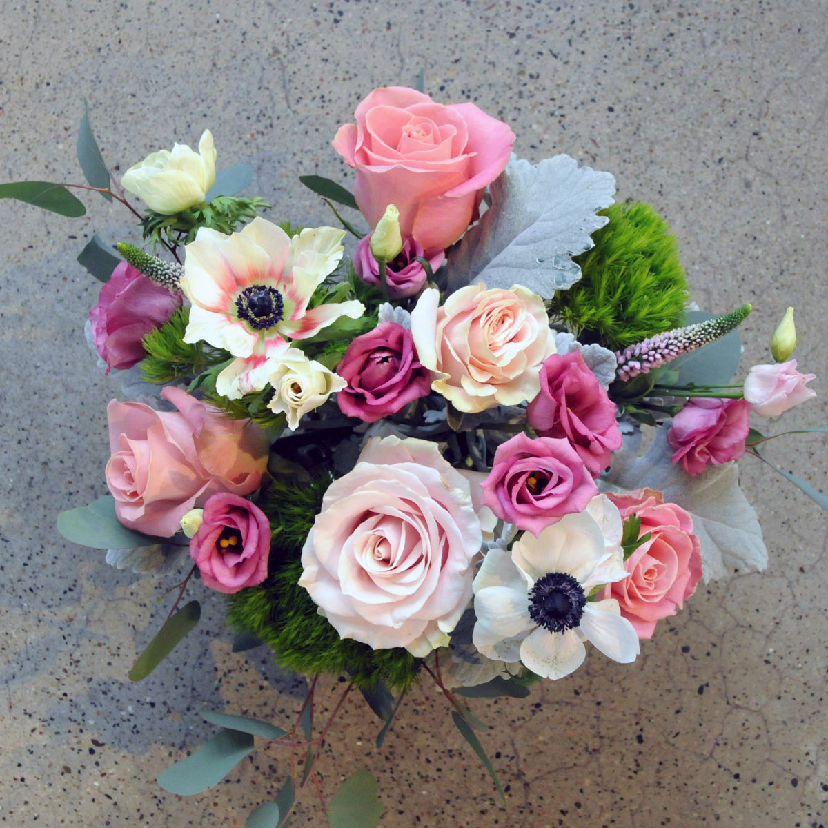Top down view of Montrose arrangement