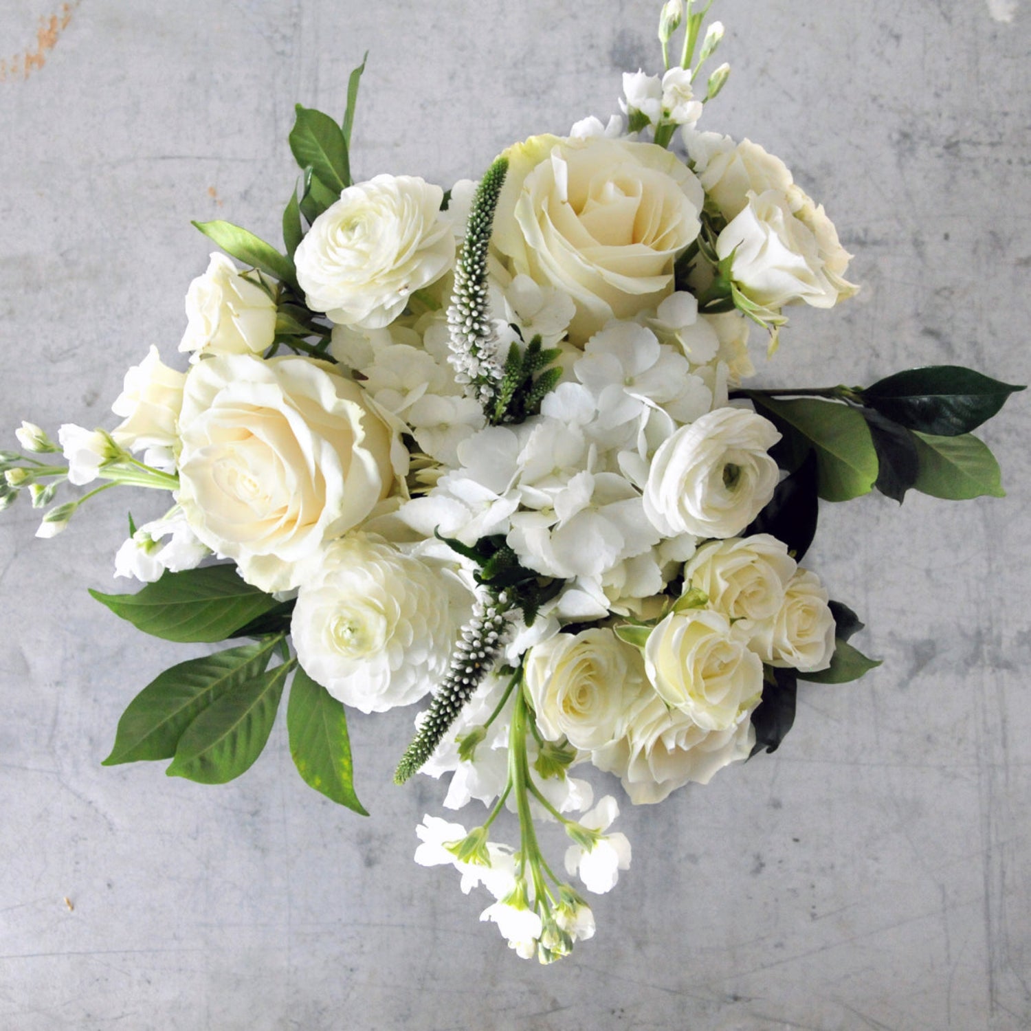 Top down view of a classically styled Creative Director image is an example of the styling rather than the exact arrangement that will be sent
