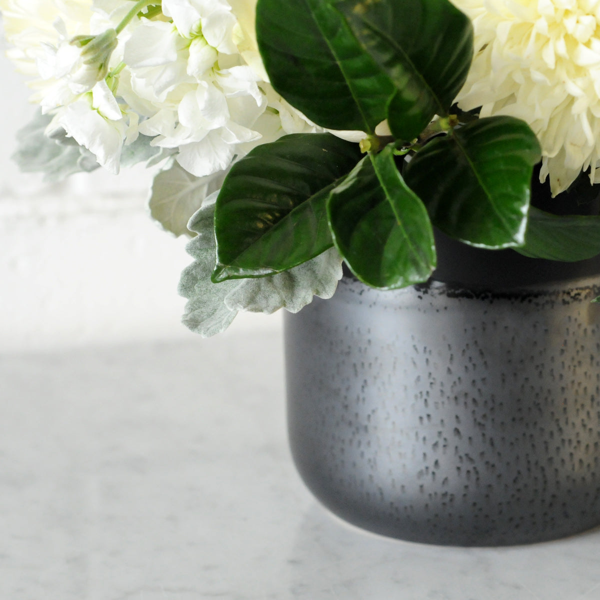 Detail view of Lennon ceramic vase