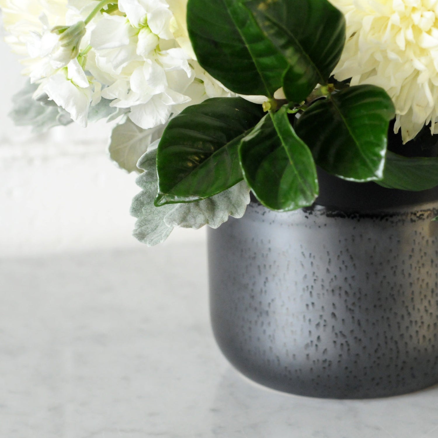 Detail view of Lennon ceramic vase