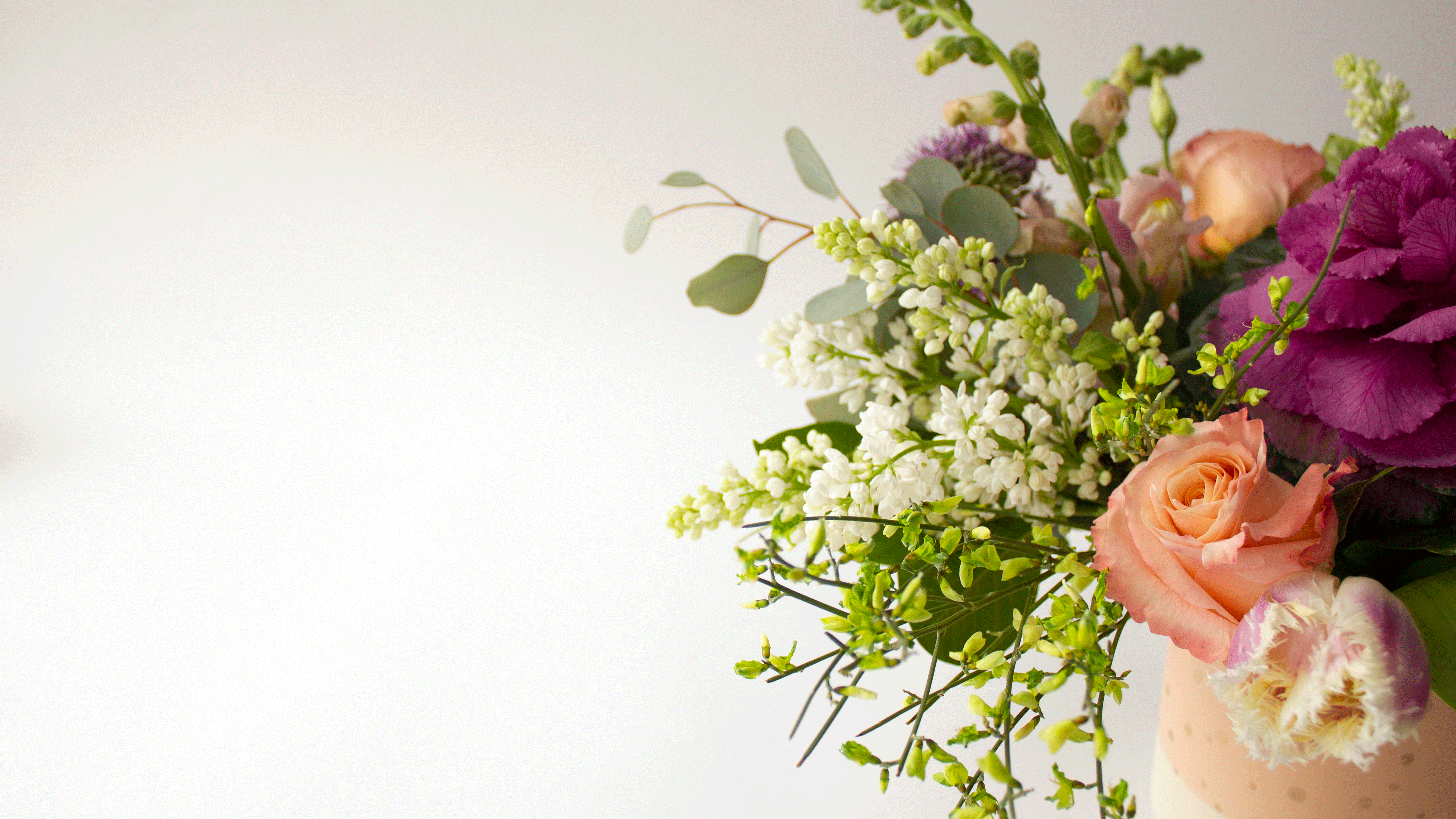 Spring florals in vase 